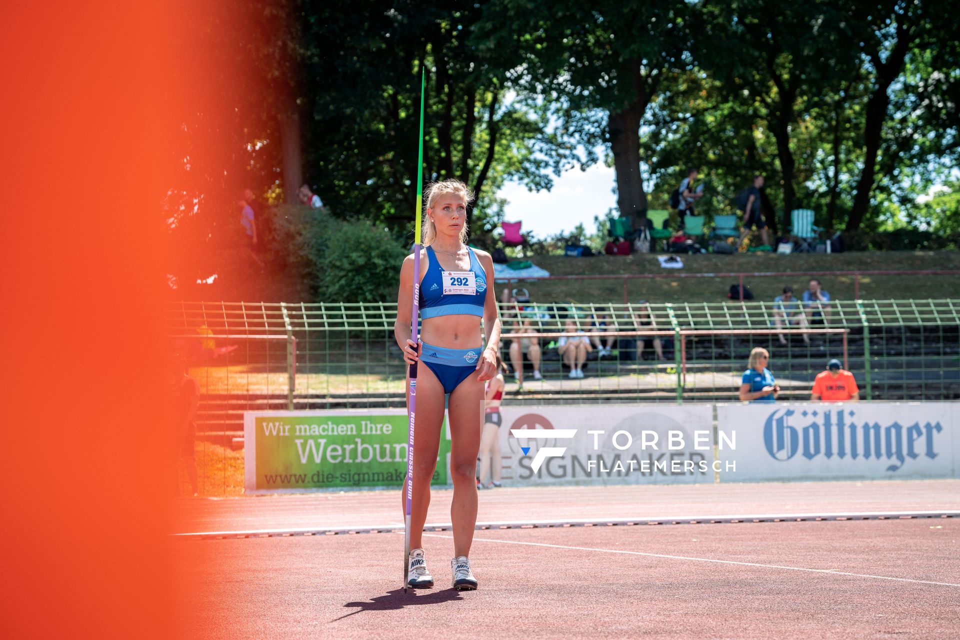 Veronique Quednau (Rukeli Trollmann e. V.) am 02.07.2022 waehrend den NLV+BLV Leichtathletik-Landesmeisterschaften im Jahnstadion in Goettingen (Tag 1)